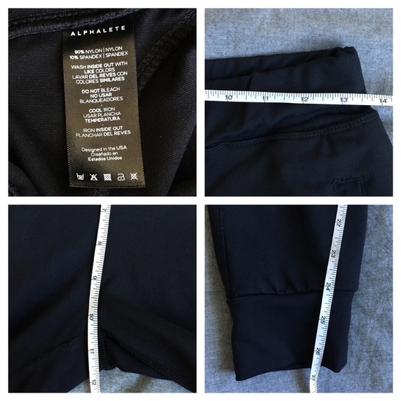 SOLD Alphalete Black Athletic Joggers Pants Size M - Picture 7 of 8
